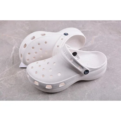 Crocs Classic Platform Clog "White" фото № 6