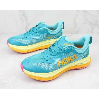 Hoka One One Mafate Speed 4 Low "Sea Blue/Sand Yellow" фото № 5