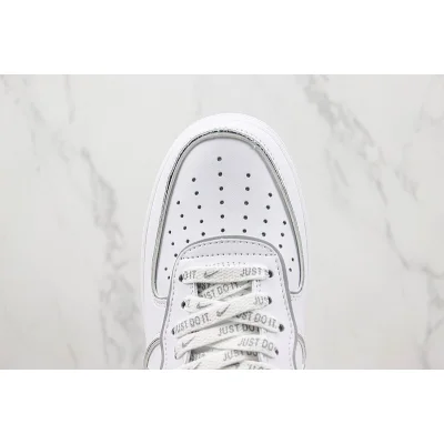 Stussy x Nike Air Force 1 Low "Silver/White" фото № 4