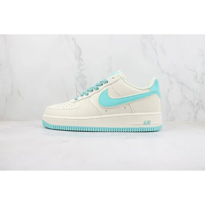 Nike Air Force 1 Low "Off White/Cyan Blue" фото № 2