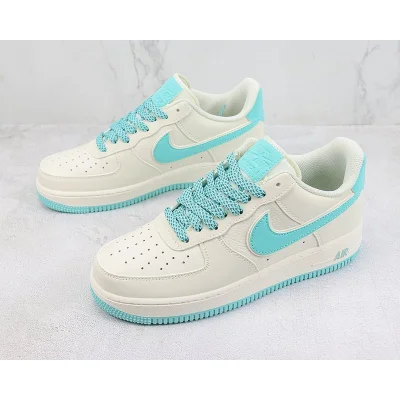 Nike Air Force 1 Low "Off White/Cyan Blue" фото № 5