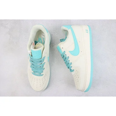 Nike Air Force 1 Low "Off White/Cyan Blue" фото № 6