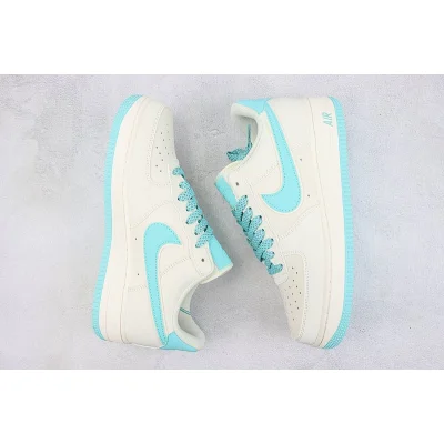 Nike Air Force 1 Low "Off White/Cyan Blue" фото № 7