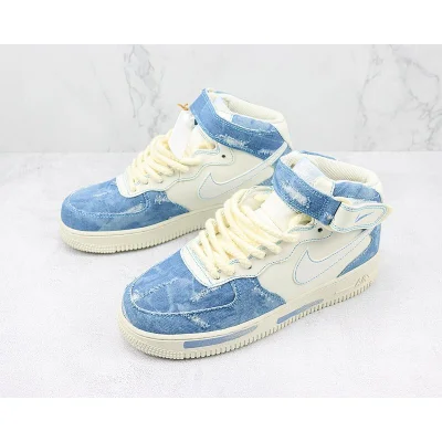 Nike Air Force 1 Mid "Denim Hole Silk" фото № 5