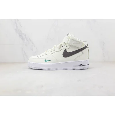 Nike Air Force 1 Mid "Wheat White/Dark Grey/Green" фото № 2