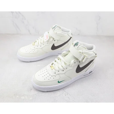 Nike Air Force 1 Mid "Wheat White/Dark Grey/Green" фото № 5