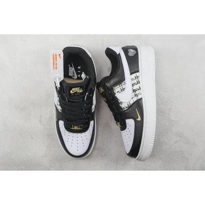 Nike Air Force 1 Low "Black/Yellow/White" фото № 6