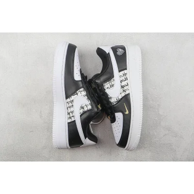 Nike Air Force 1 Low "Black/Yellow/White" фото № 7