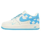 Nike Air Force 1 Low "Blue Checkers/Ivory"
