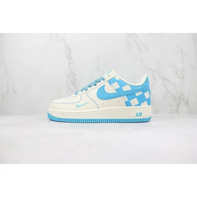 Nike Air Force 1 Low "Blue Checkers/Ivory" фото № 2