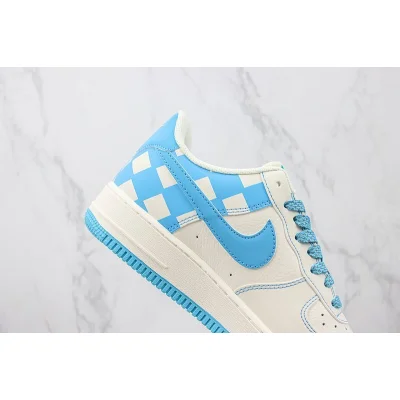 Nike Air Force 1 Low "Blue Checkers/Ivory" фото № 3