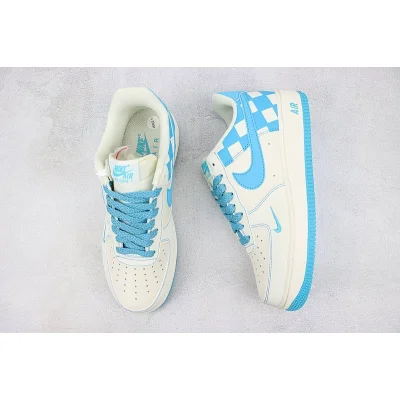 Nike Air Force 1 Low "Blue Checkers/Ivory" фото № 6