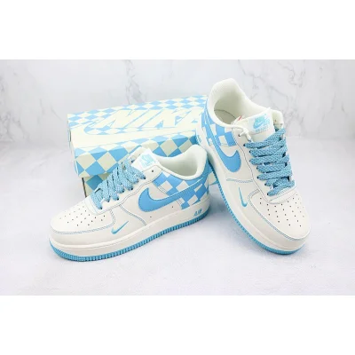 Nike Air Force 1 Low "Blue Checkers/Ivory" фото № 7