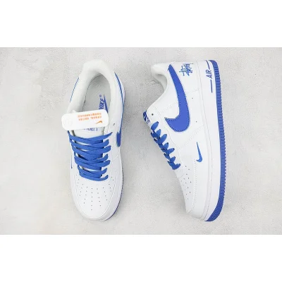 Stussy x Nike Air Force 1 Low "Medium Blue" фото № 6