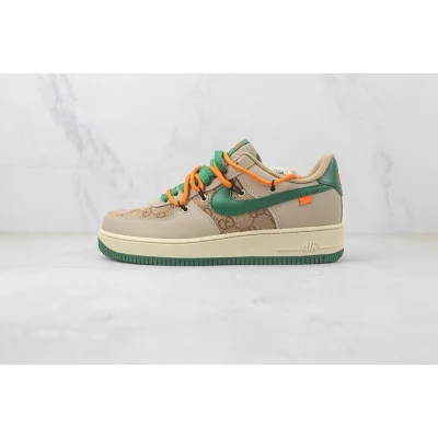 Gucci x Air Force 1 Low "Brown/Green/Orange" фото № 2
