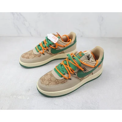 Gucci x Air Force 1 Low "Brown/Green/Orange" фото № 5