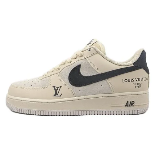 Louis Vuitton x Nike Air Force 1 07 Low "Black/Beige/Grey"