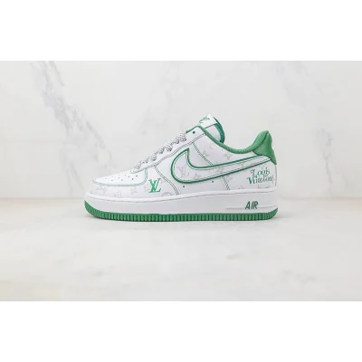 Louis Vuitton x Nike Air Force 1 Low "Green/White/Grey" фото № 2