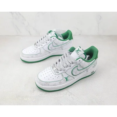Louis Vuitton x Nike Air Force 1 Low "Green/White/Grey" фото № 5