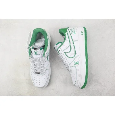 Louis Vuitton x Nike Air Force 1 Low "Green/White/Grey" фото № 7