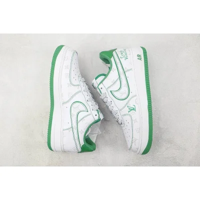 Louis Vuitton x Nike Air Force 1 Low "Green/White/Grey" фото № 6