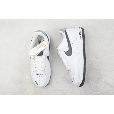 Nike Air Force 1 Low "White/Black/Mini Swoosh" фото № 7