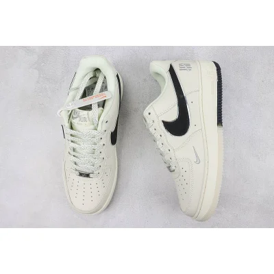 Nike Air Force 1 Low "White/Black/Sliver" фото № 7