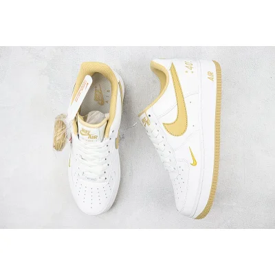 Nike Air Force 1 Low "40th Anniversary Rice White/Golden Yellow" фото № 7
