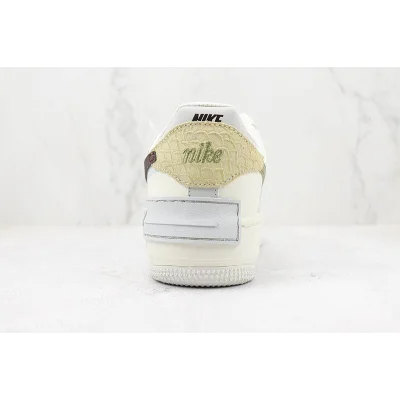 Nike Air Force 1 Low Shadow "Snakeskin/Brown/White" фото № 9