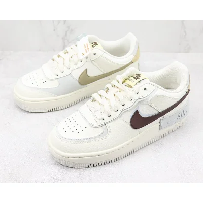 Nike Air Force 1 Low Shadow "Snakeskin/Brown/White" фото № 5