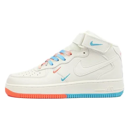 Nike Air Force 1 Mid "Beige/Orange/Blue"