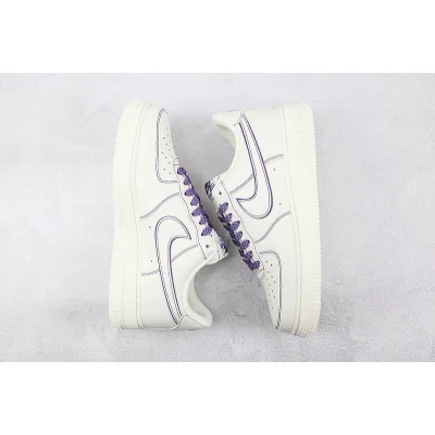 Nike Air Force 1 Low "White/Dark Purple" фото № 7