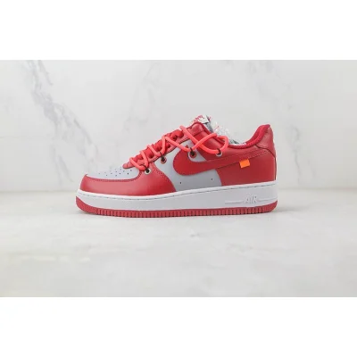 Nike Air Force 1 Low "Red/Grey/White" фото № 2