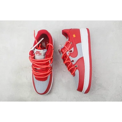 Nike Air Force 1 Low "Red/Grey/White" фото № 7