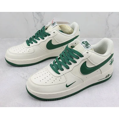 Stussy x Nike Air Force 1 Low "Rice White/University Green" фото № 5