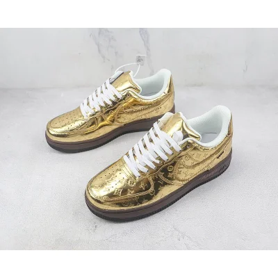 Louis Vuitton x Nike Air Force 1 Low "Gold/Monogram" фото № 5