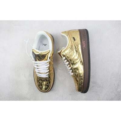 Louis Vuitton x Nike Air Force 1 Low "Gold/Monogram" фото № 7