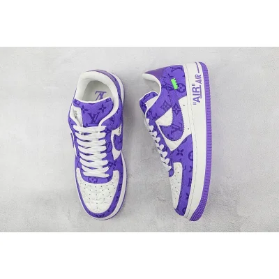 Louis Vuitton x Nike Air Force 1 Low "Purple/White" фото № 7