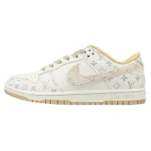 Louis Vuitton x Nike Dunk Low "White/Havana Cream/Monogram"