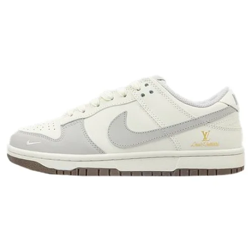 Louis Vuitton x Nike Dunk Low "Light Silver Corduroy/White"