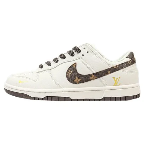 Louis Vuitton x Nike Dunk Low "Cedar Brown/Cream White/Monogram Swoosh"