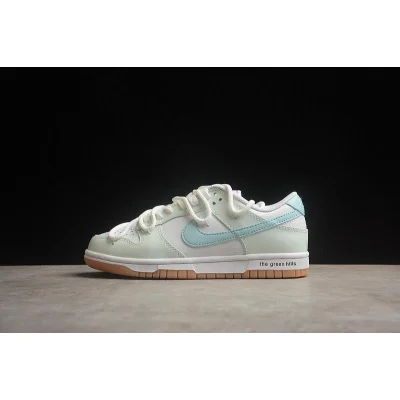 Nike Dunk Low Rope Laces "Light Green/Blue/Brown" фото № 7