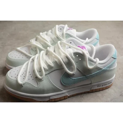 Nike Dunk Low Rope Laces "Light Green/Blue/Brown" фото № 3