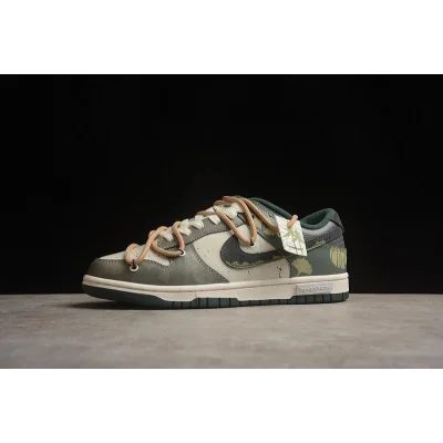PandaPrank x Nike Dunk Low "Green Camo" фото № 6