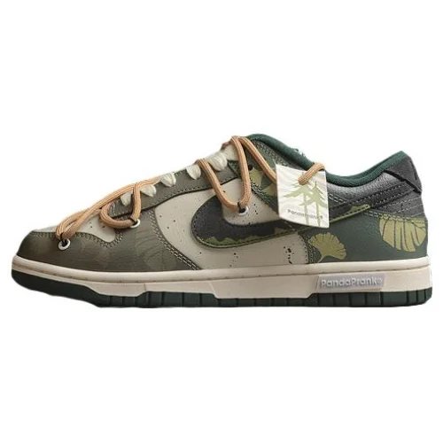 PandaPrank x Nike Dunk Low "Green Camo"