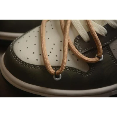 PandaPrank x Nike Dunk Low "Green Camo" фото № 4