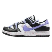 Nike Dunk Low Multi Swoosh "Black/White/Violet"