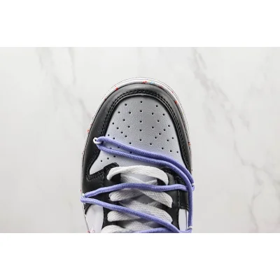 Nike Dunk Low Multi Swoosh "Black/White/Violet" фото № 4