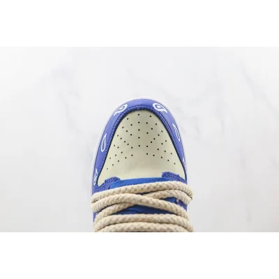 Nike Dunk Low Retro "Blue/White/Beige" фото № 3