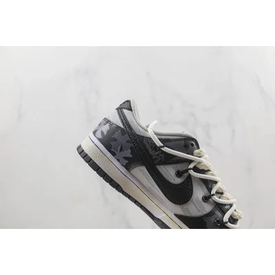 Nike Dunk Low Retro "Black/Grey/White" фото № 4